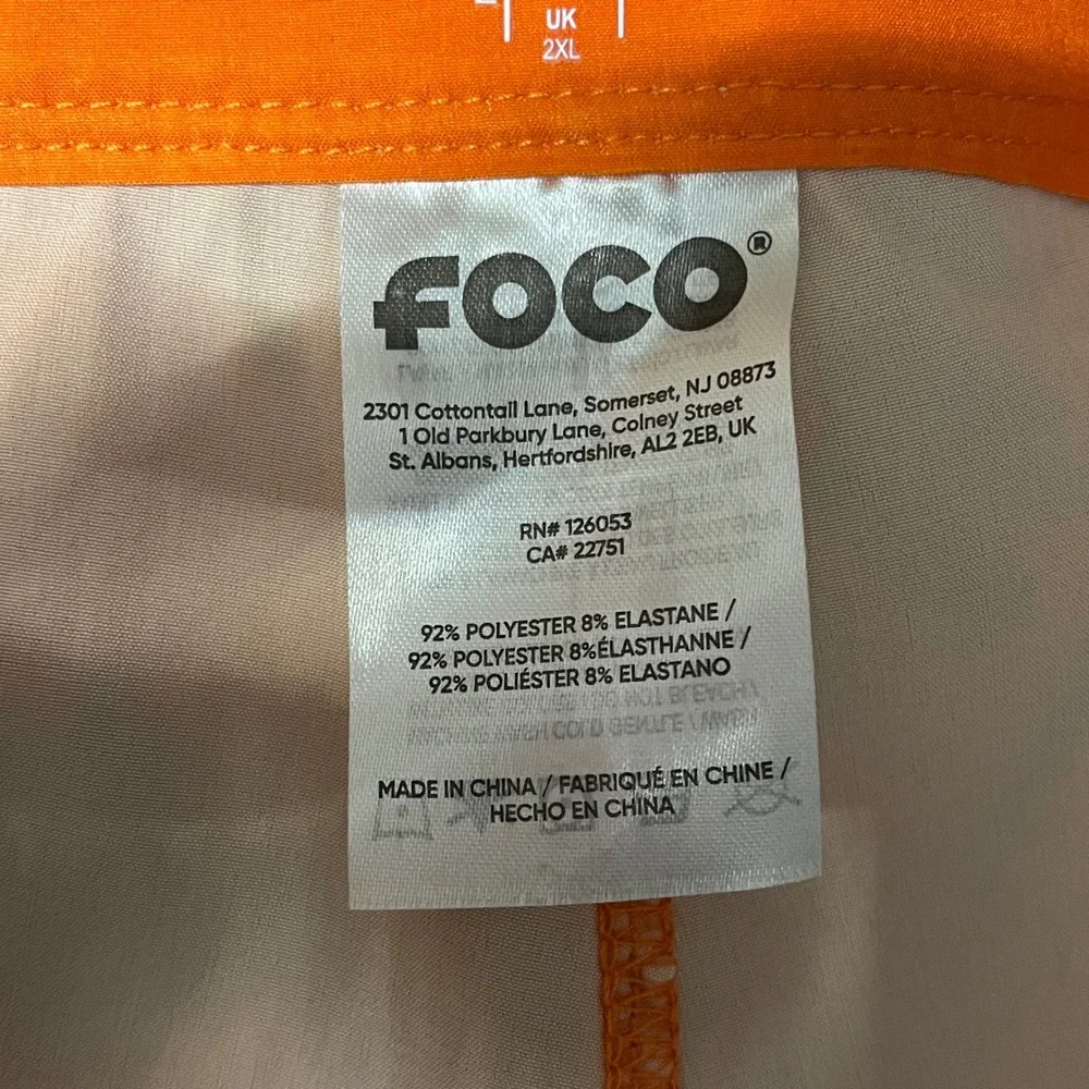 FOCO Clemson Tigers Mens 2XL Board Shorts Sunset Palm Tree Swim Trunks NWT